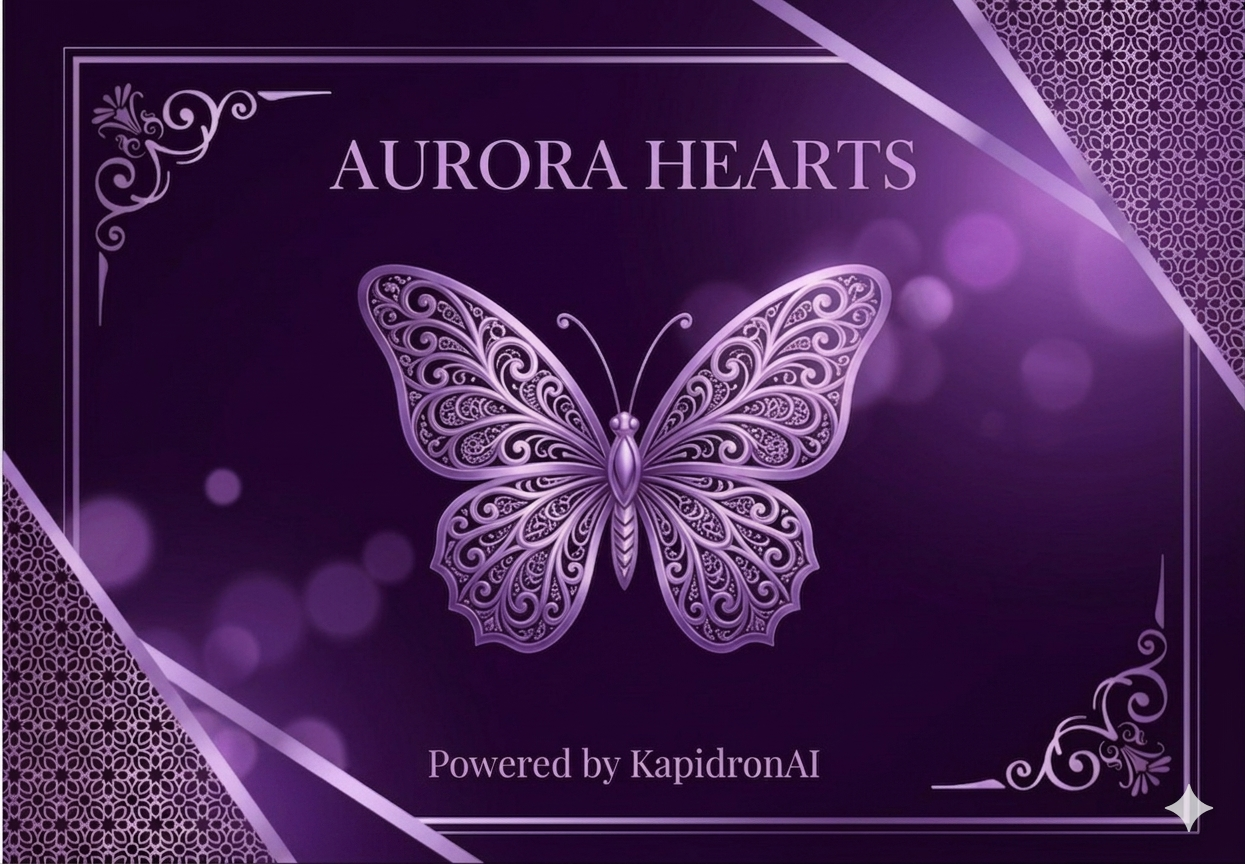 Aurora Hearts lilla kort